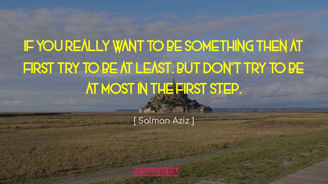 Be First Rate quotes by Salman Aziz