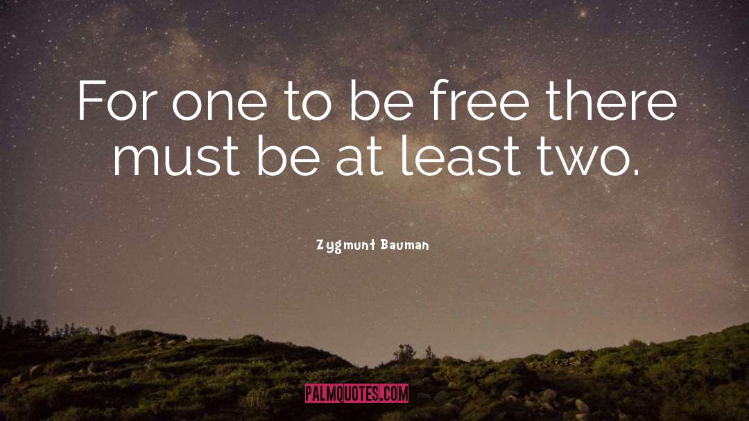 Be Free quotes by Zygmunt Bauman