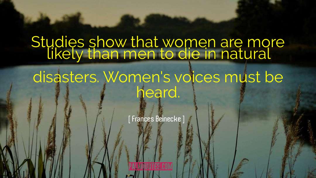 Be Heard quotes by Frances Beinecke