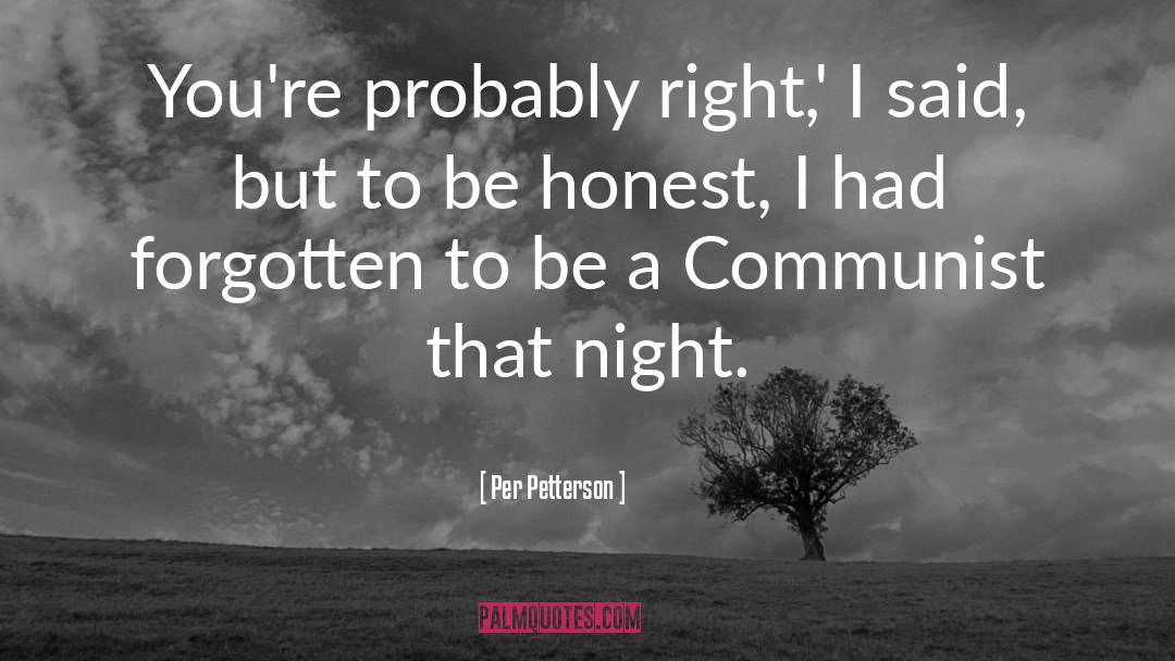 Be Honest quotes by Per Petterson