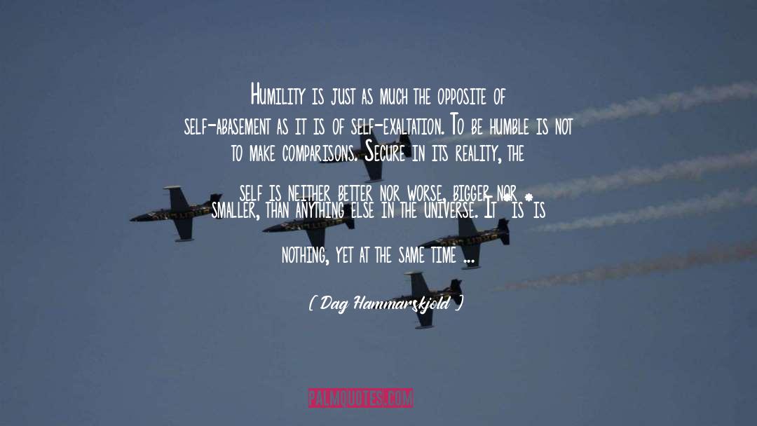Be Humble quotes by Dag Hammarskjold