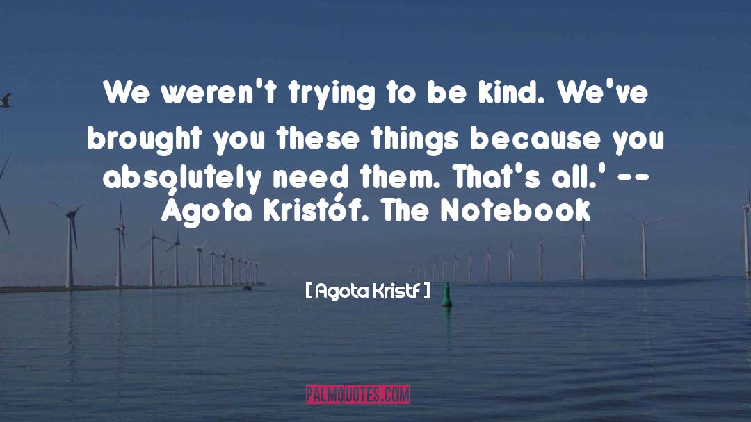 Be Kind quotes by Agota Kristf