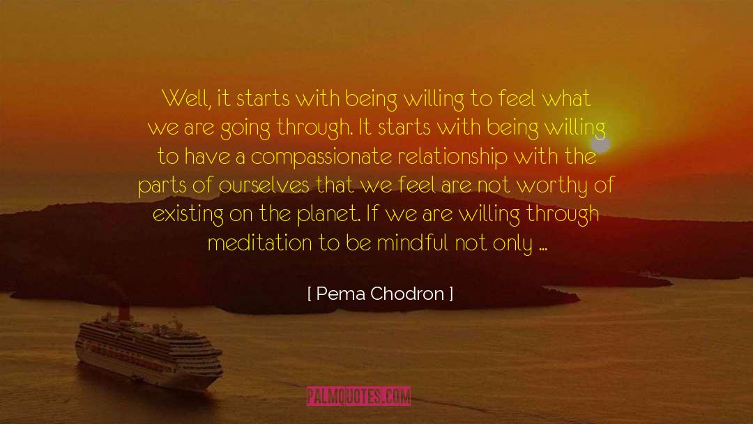 Be Mindful quotes by Pema Chodron