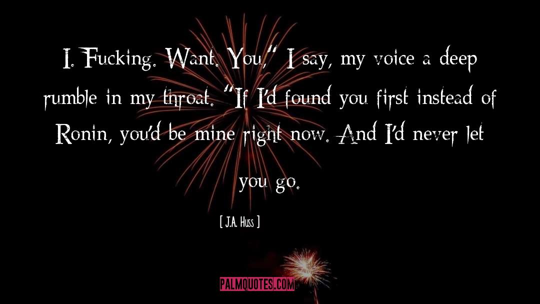 Be Mine quotes by J.A. Huss