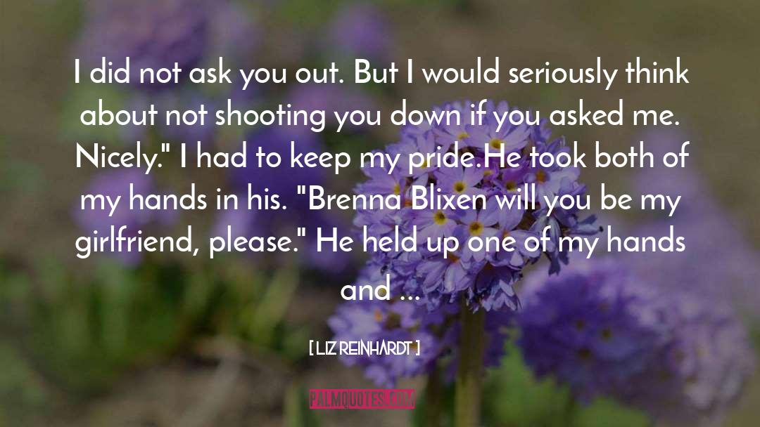 Be My Girlfriend quotes by Liz Reinhardt