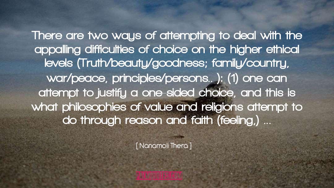 Be Of Value quotes by Nanamoli Thera