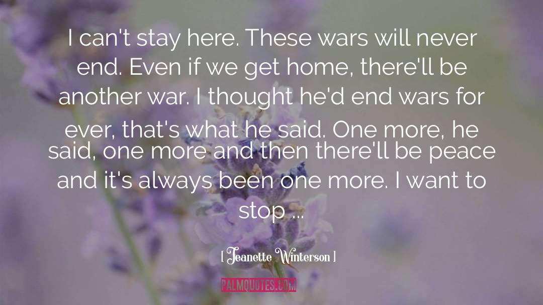 Be Peace quotes by Jeanette Winterson