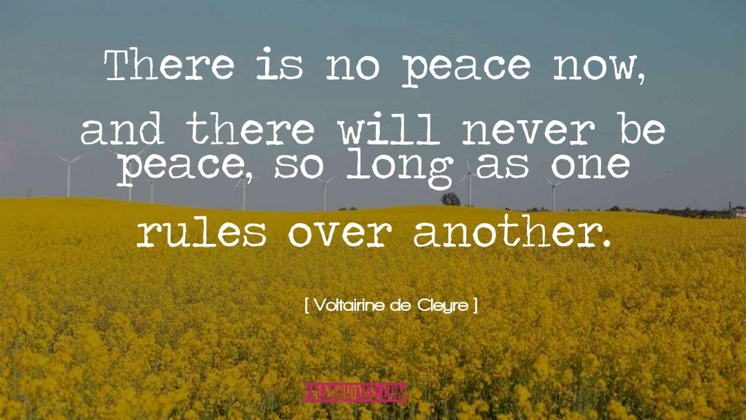 Be Peace quotes by Voltairine De Cleyre