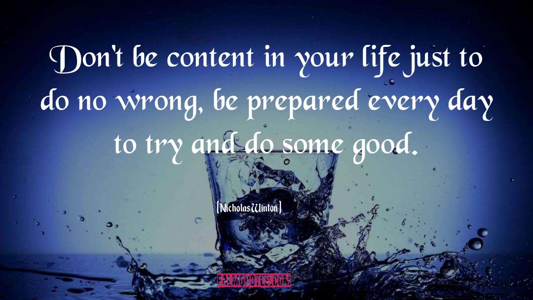 Be Prepared quotes by Nicholas Winton