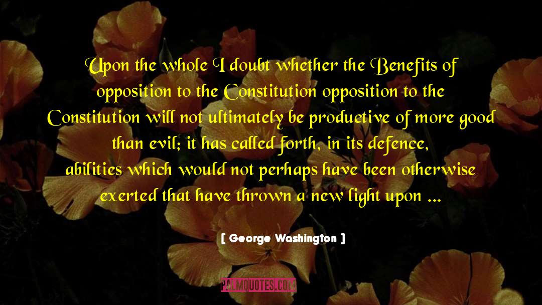 Be Productive quotes by George Washington