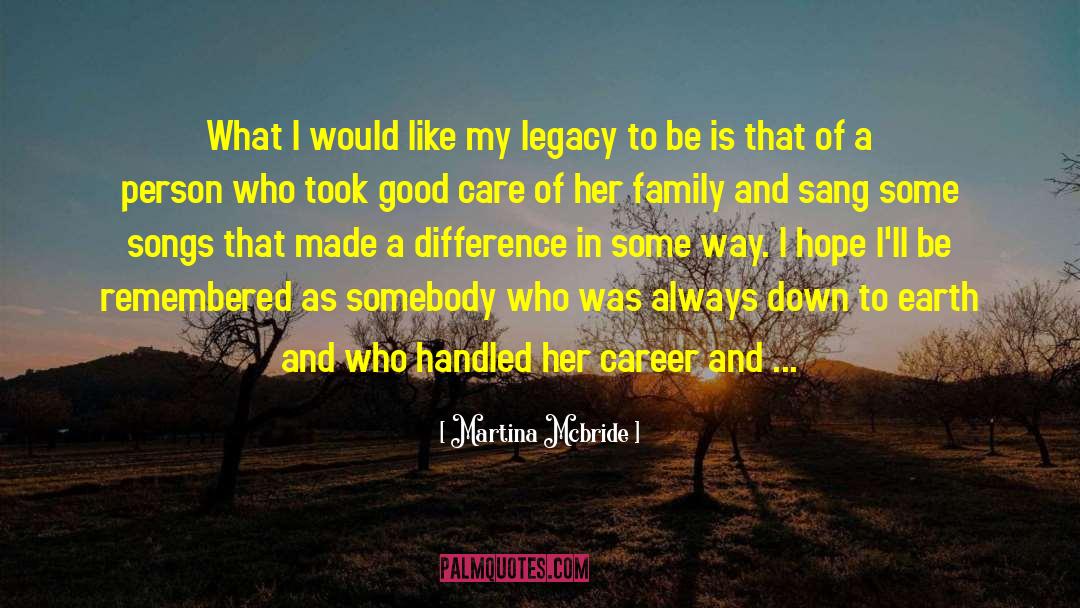 Be Remembered quotes by Martina Mcbride