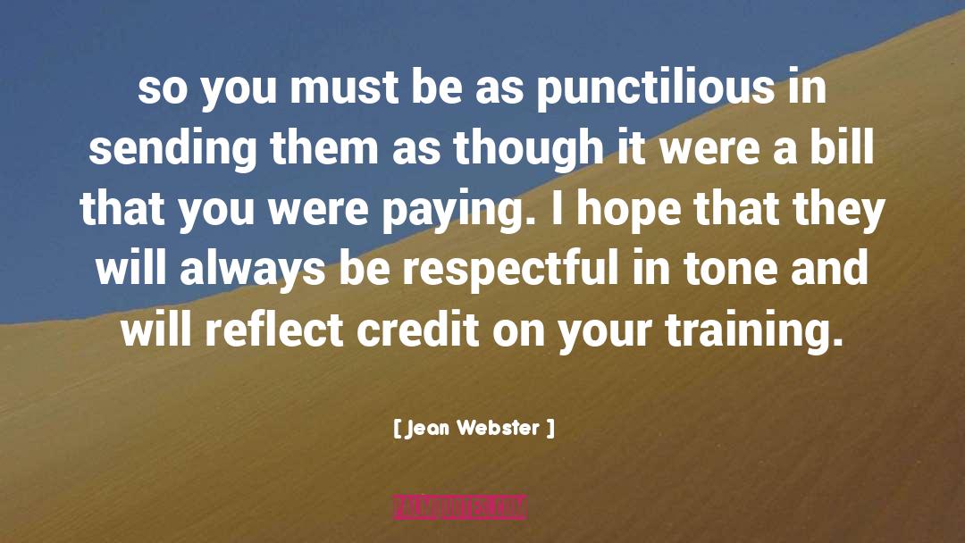 Be Respectful quotes by Jean Webster