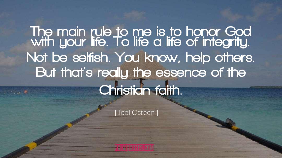Be Selfish quotes by Joel Osteen