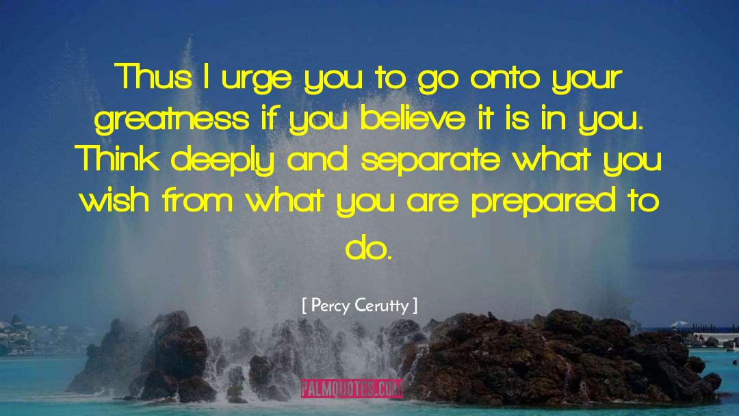 Be Separate quotes by Percy Cerutty