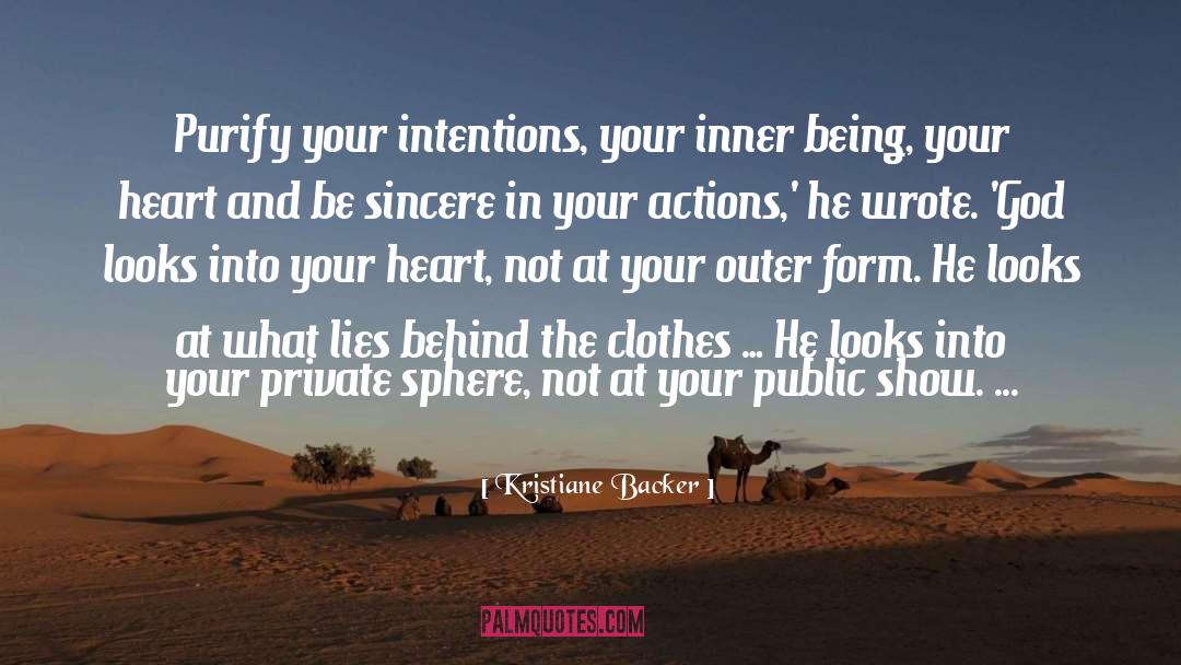Be Sincere quotes by Kristiane Backer