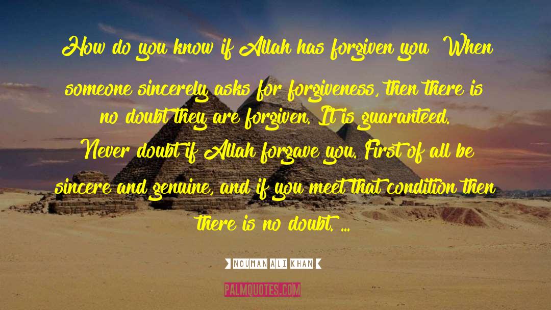 Be Sincere quotes by Nouman Ali Khan