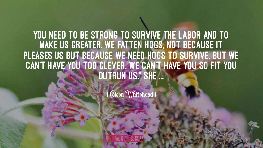 Be Strong quotes by Colson Whitehead
