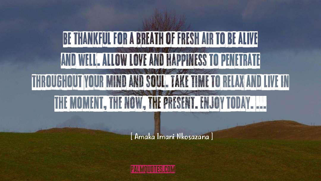 Be Thankful quotes by Amaka Imani Nkosazana