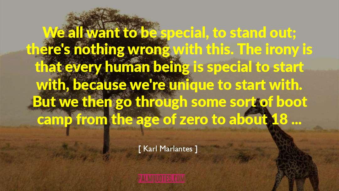 Be Unique quotes by Karl Marlantes