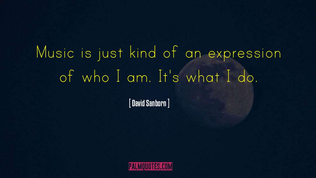 Be Who I Am quotes by David Sanborn