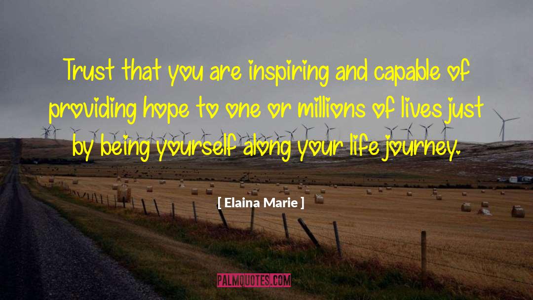 Be Yourself Inspirational quotes by Elaina Marie