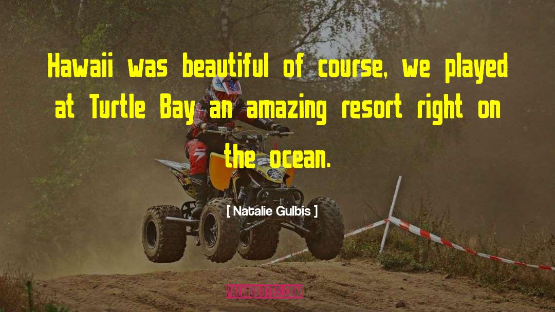 Beach Ocean quotes by Natalie Gulbis