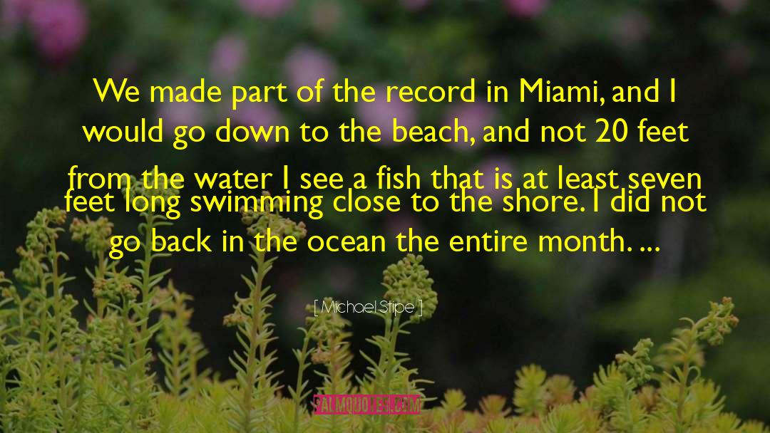 Beach Ocean quotes by Michael Stipe