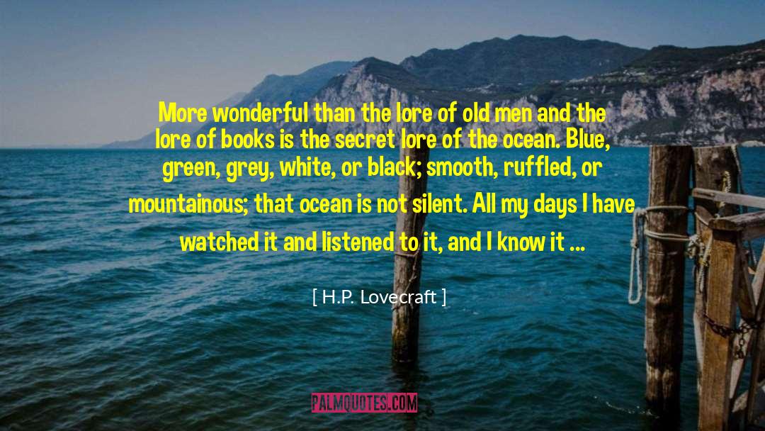 Beach Ocean quotes by H.P. Lovecraft