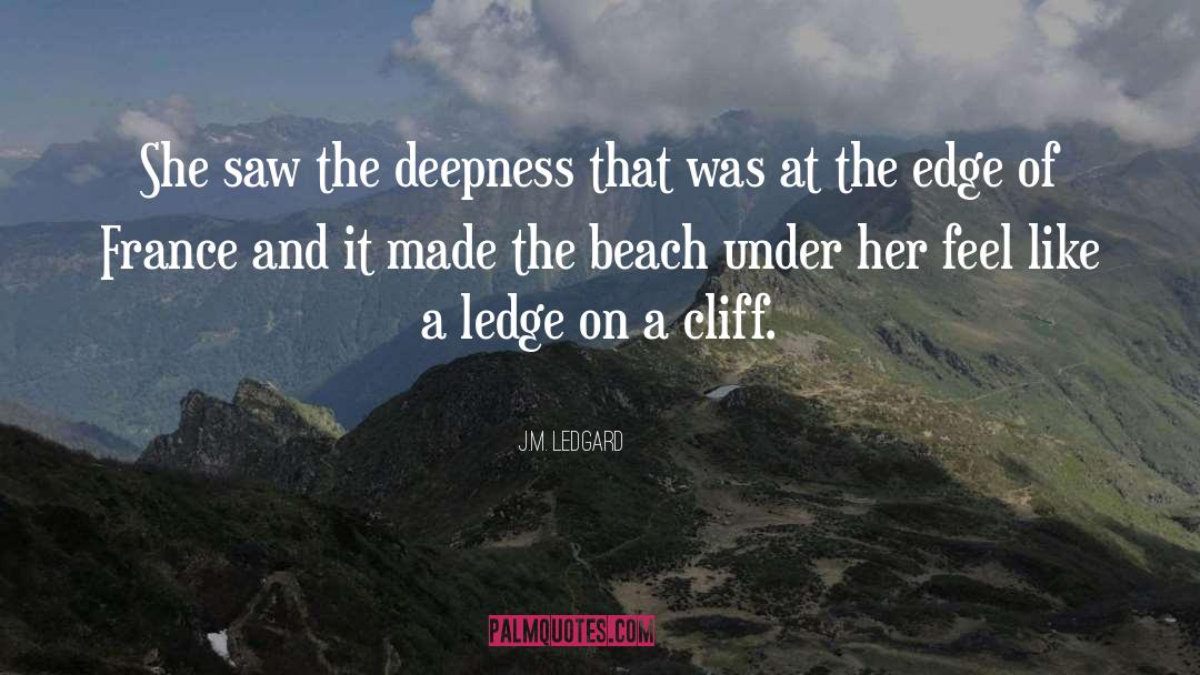 Beach quotes by J.M. Ledgard