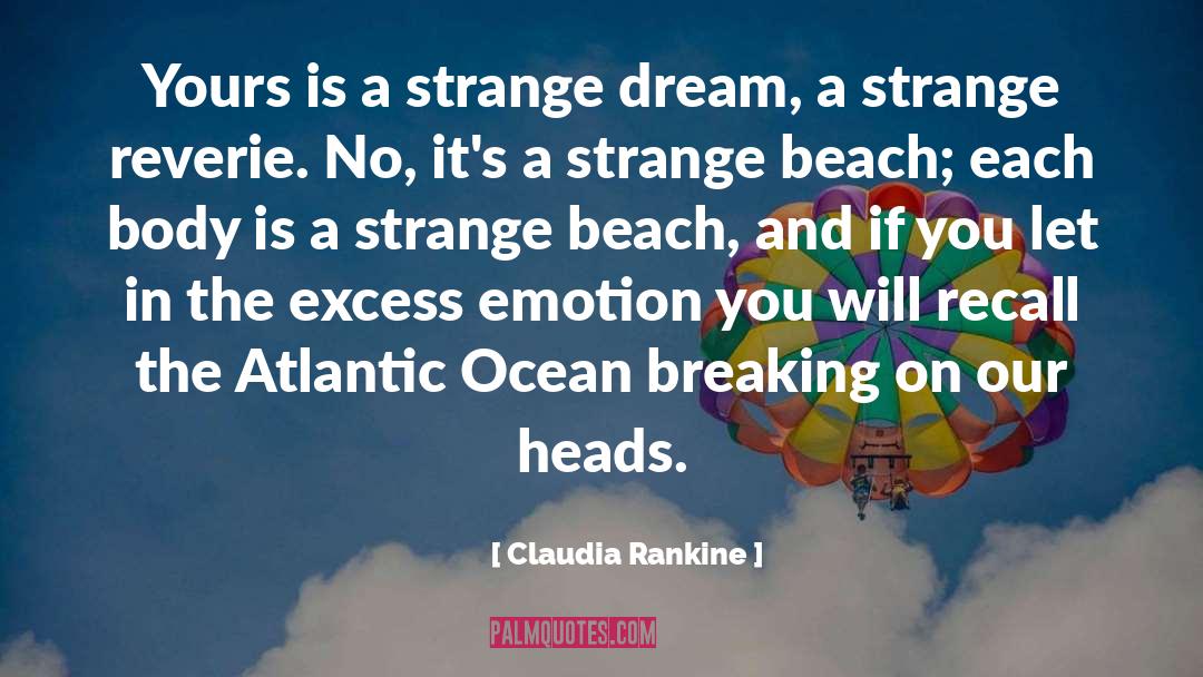 Beach Tranquility quotes by Claudia Rankine