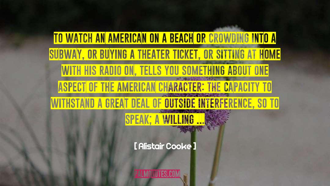 Beach Umbrella quotes by Alistair Cooke