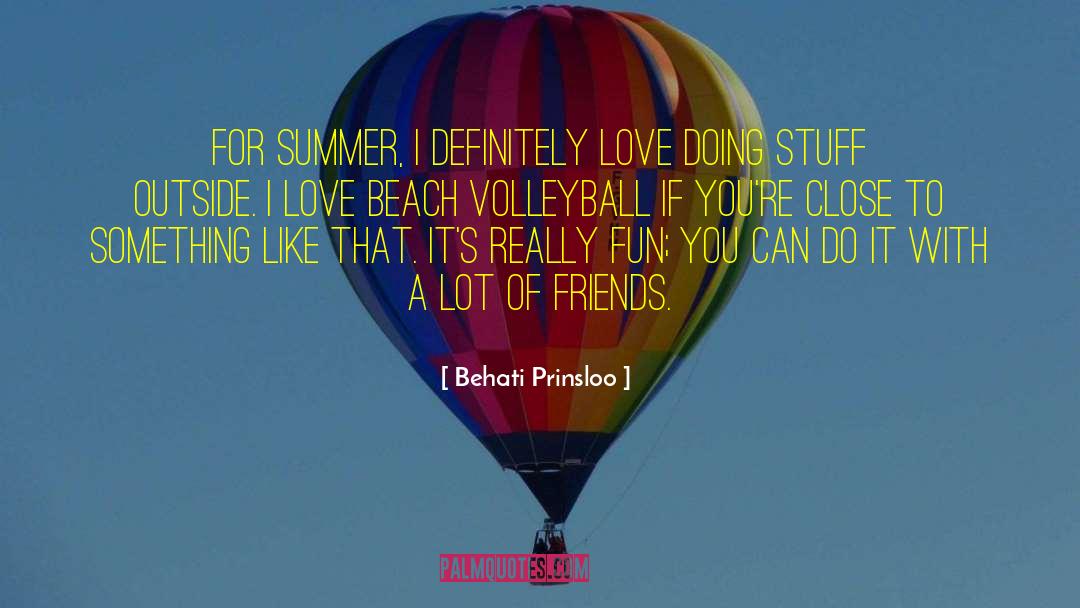 Beach Volleyball quotes by Behati Prinsloo