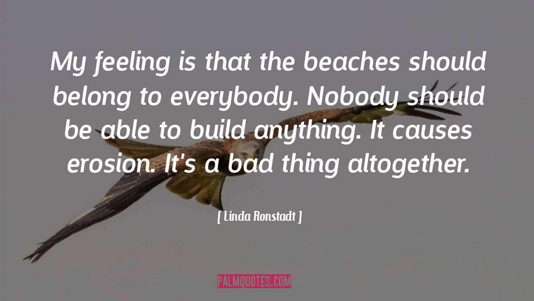 Beaches quotes by Linda Ronstadt