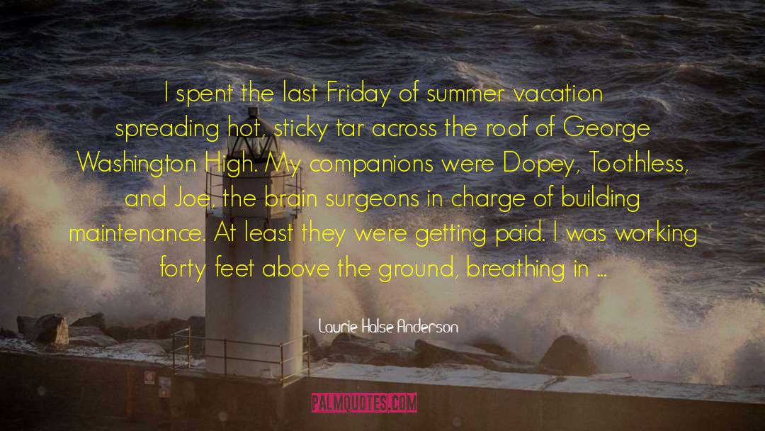 Beachfront Vacation quotes by Laurie Halse Anderson
