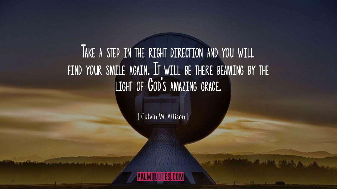 Beaming quotes by Calvin W. Allison