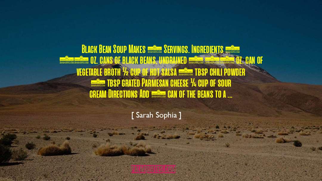 Beans quotes by Sarah Sophia