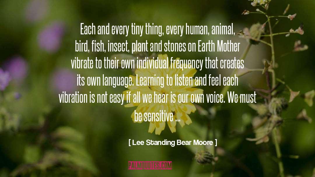Bear quotes by Lee Standing Bear Moore