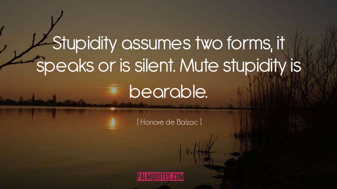 Bearable quotes by Honore De Balzac