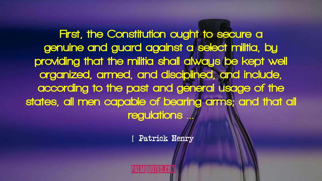 Bearing Arms quotes by Patrick Henry