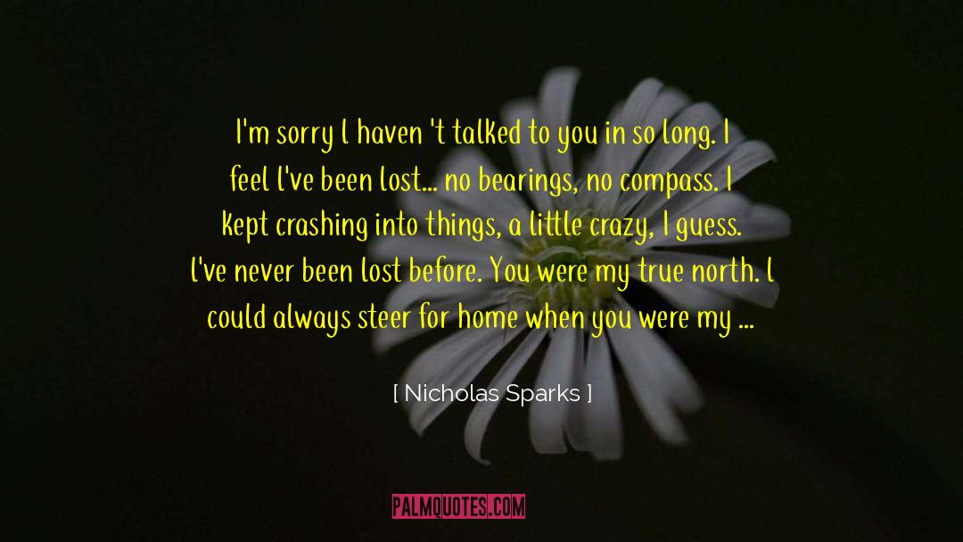 Bearings quotes by Nicholas Sparks