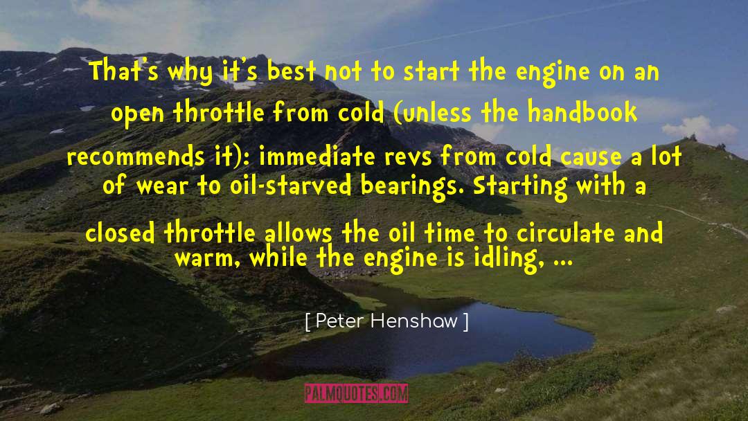 Bearings quotes by Peter Henshaw
