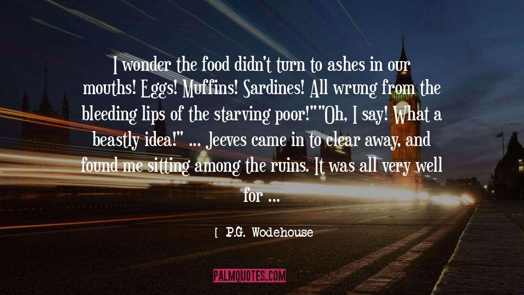 Beastly quotes by P.G. Wodehouse