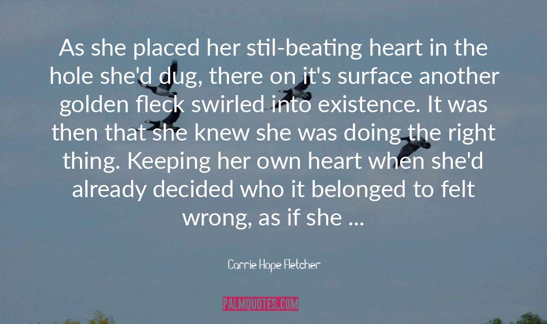 Beating Heart quotes by Carrie Hope Fletcher