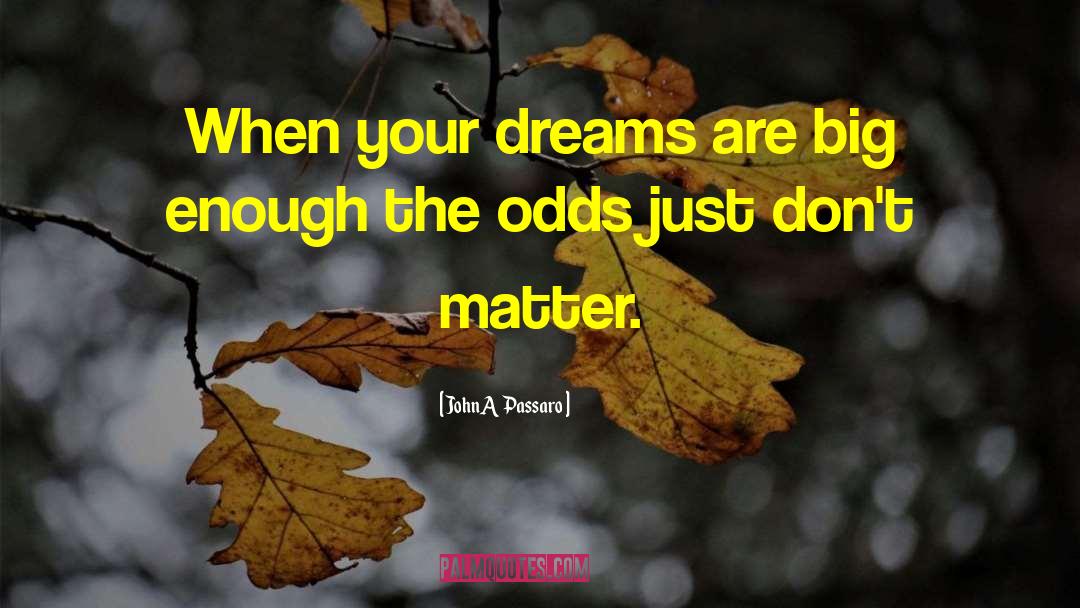 Beating The Odds quotes by JohnA Passaro