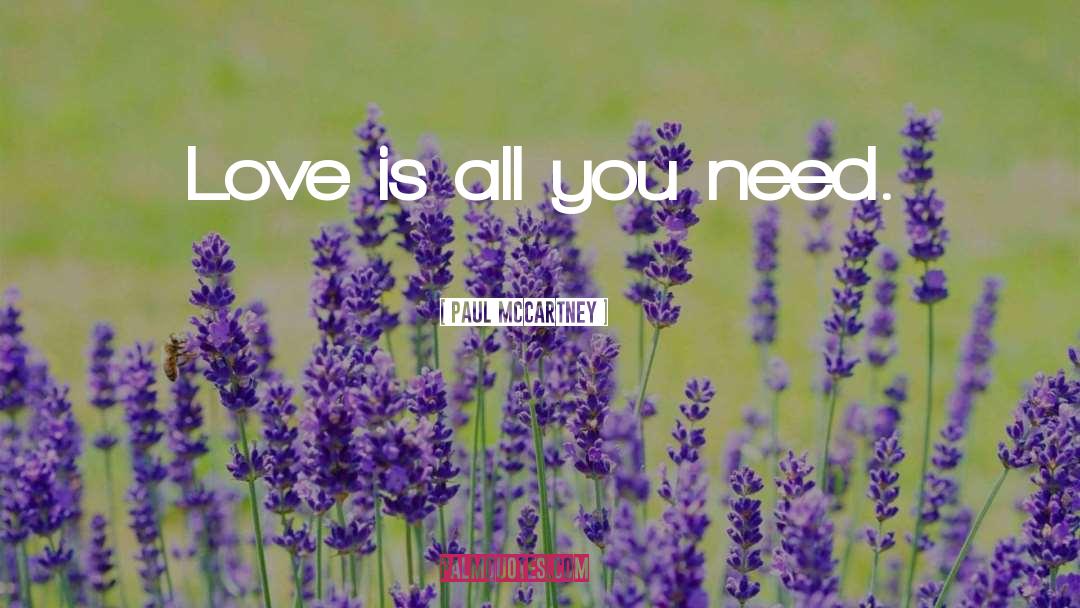 Beatles All You Need Is Love quotes by Paul McCartney