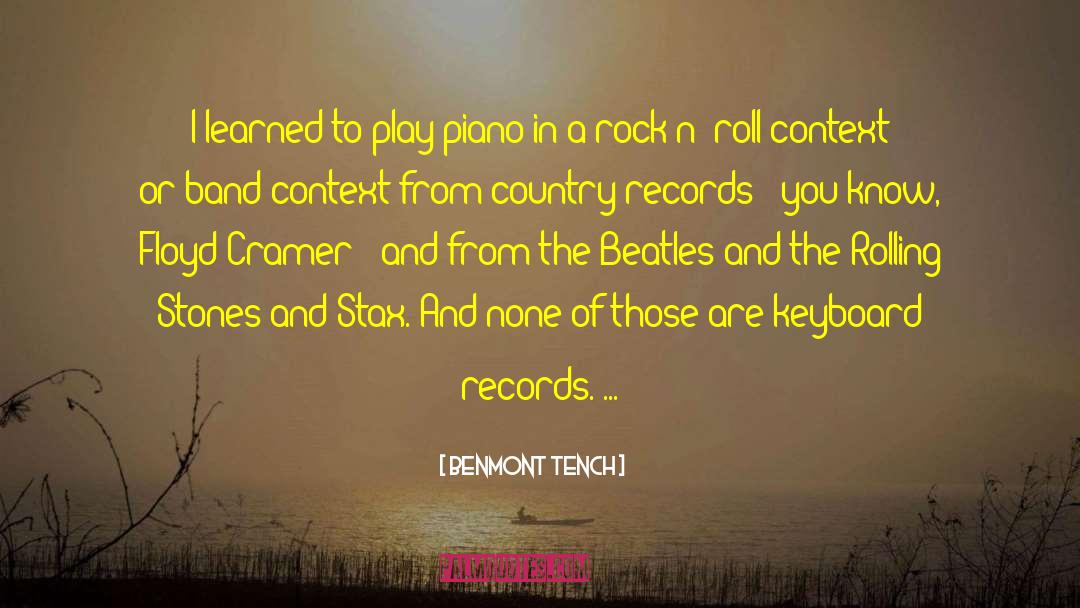 Beatles quotes by Benmont Tench