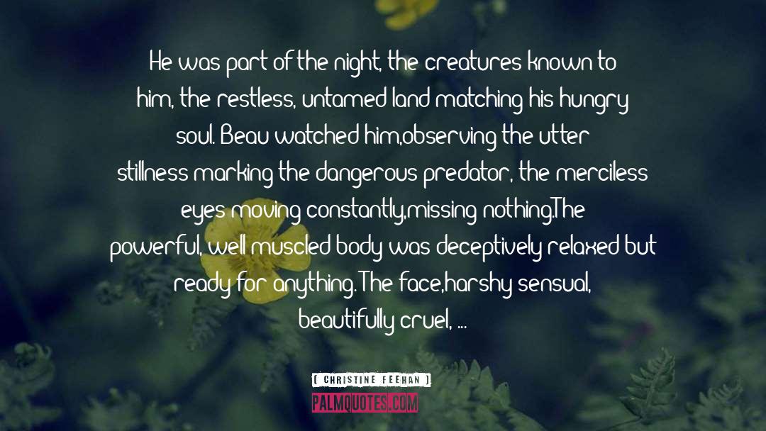 Beau quotes by Christine Feehan