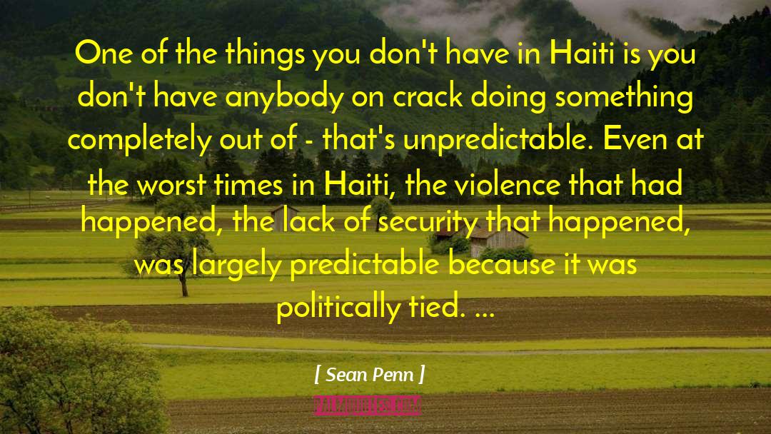 Beaudouin Haiti quotes by Sean Penn