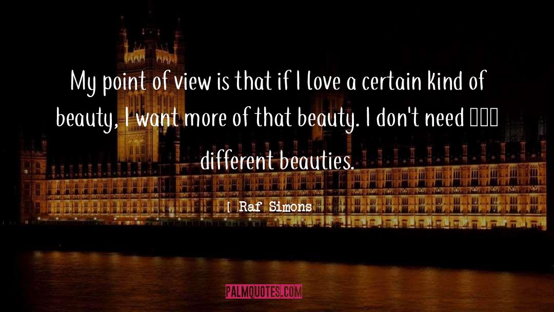Beauties quotes by Raf Simons