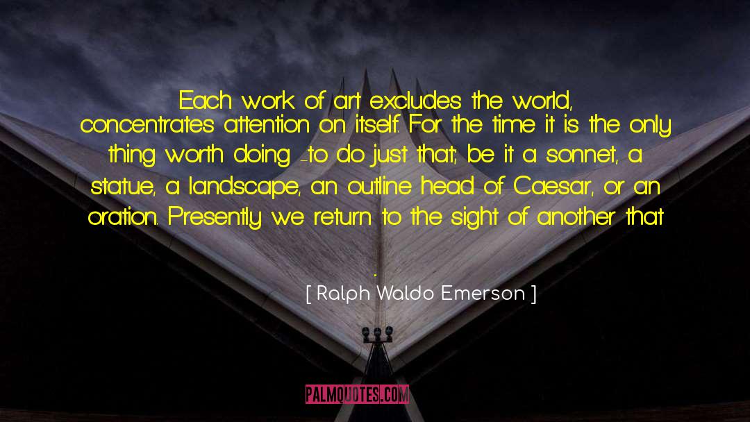 Beautiful Art quotes by Ralph Waldo Emerson